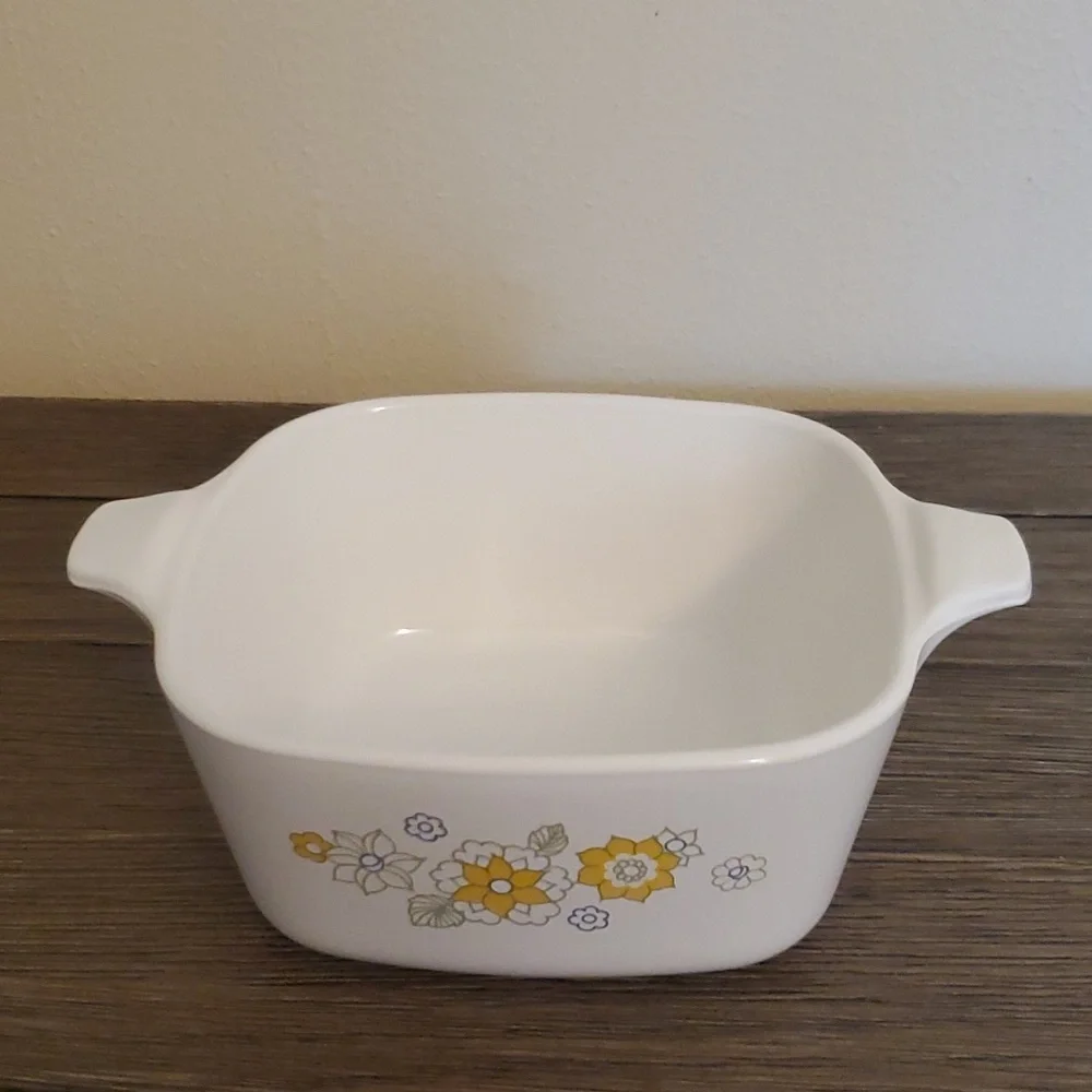 Corning Ware Floral Bouquet Vintage Mini Casserole Dish